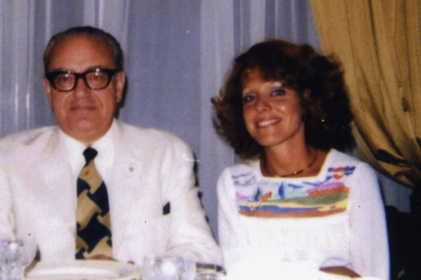 Alberto Ginastera y su hija, Georgina.