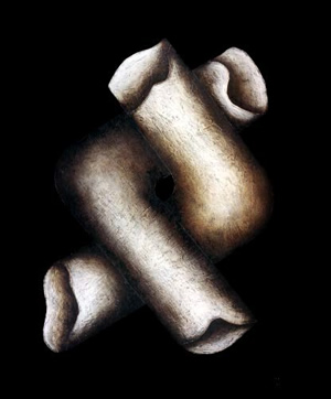 Chatarras II, técnica mixta, 120 x 120 cm. 1973