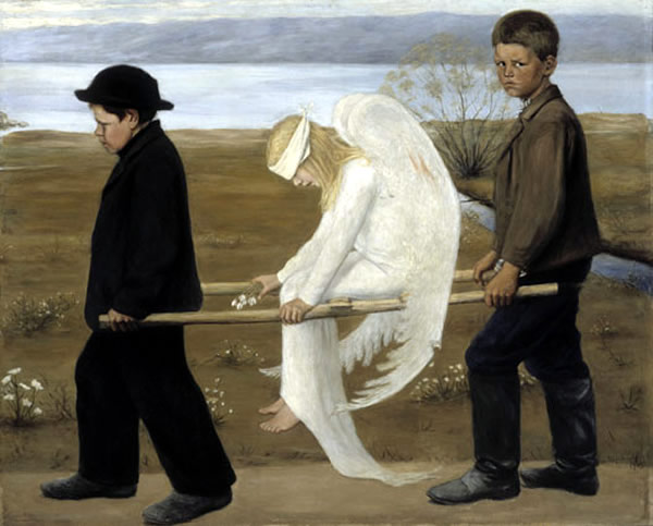 el-angel-herido-hugo-simberg