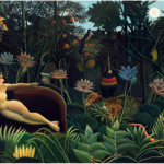 Henri Rousseau's The Dream (1910) famous painting. Original from Wikimedia Commons