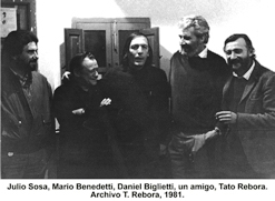 Julio-Sosa-Mario-Benedetti-Daniel-Viglietti-un-amigo-Tato-Rebora