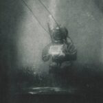 Portrait Instantané d’un Scaphandrier, an underwater photograph by Louis Boutan, 1899 — Source: Public Domain Review