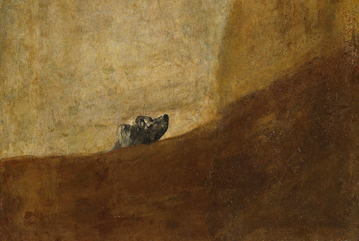 Perro semihundido - Francisco de Goya