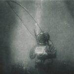 Portrait Instantané d’un Scaphandrier, an underwater photograph by Louis Boutan, 1899 —