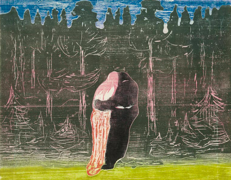 Los amantes, de Edvard Munch