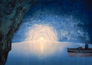 Blue grotto, Capri Island, Italy (ca. 1900), from the Detroit Publishing Company 